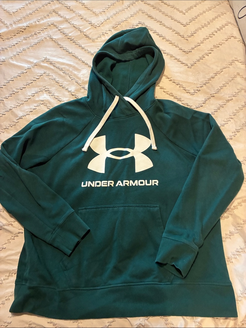 Under Armour Teal Hoodie with White Logo